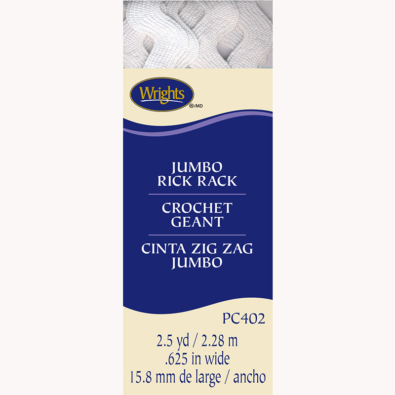 Jumbo Rick Rack White
