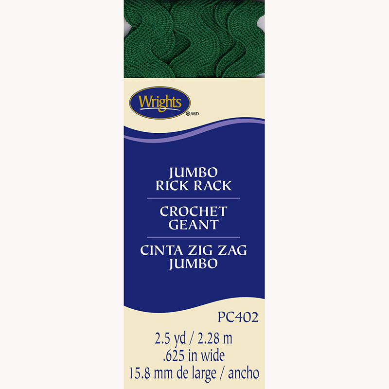 Jumbo Rick Rack Emerald Green