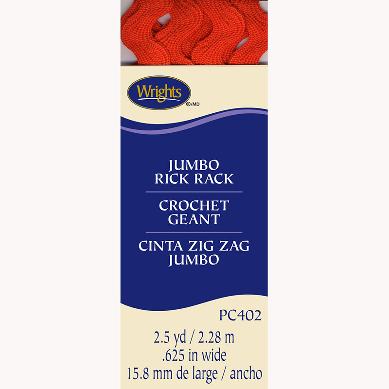 Jumbo Rick Rack Orange