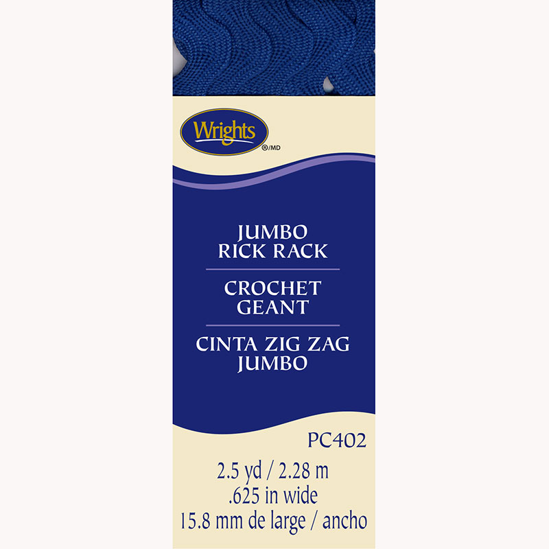 Jumbo Rick Rack Yale Blue