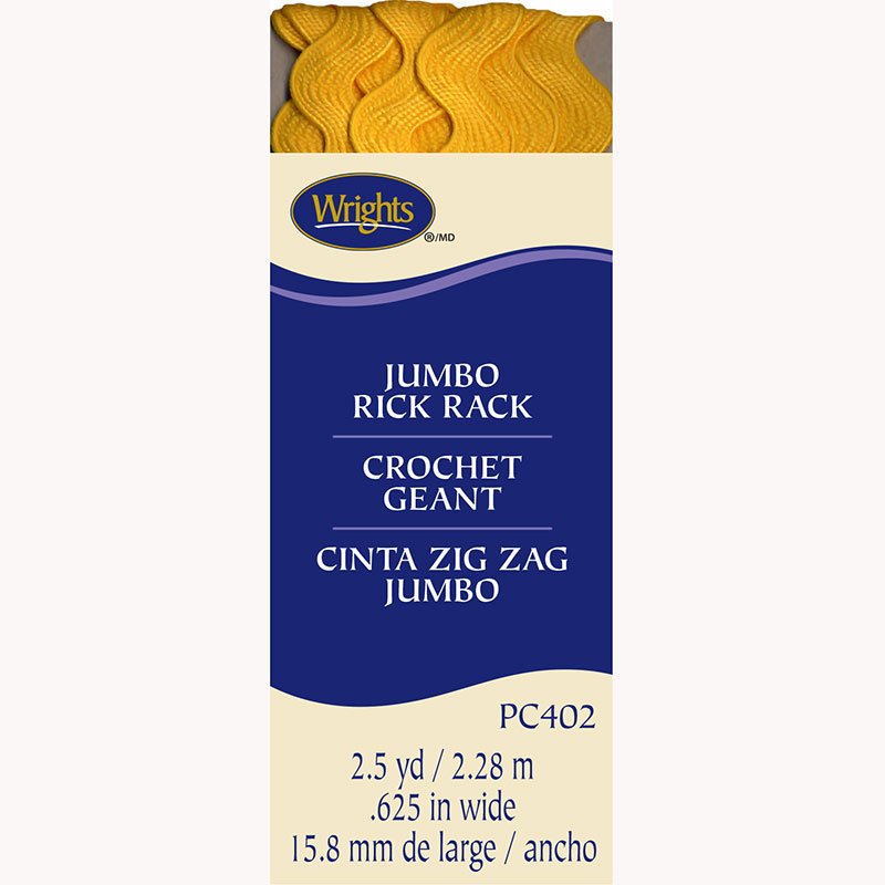Jumbo Rick Rack Yellow