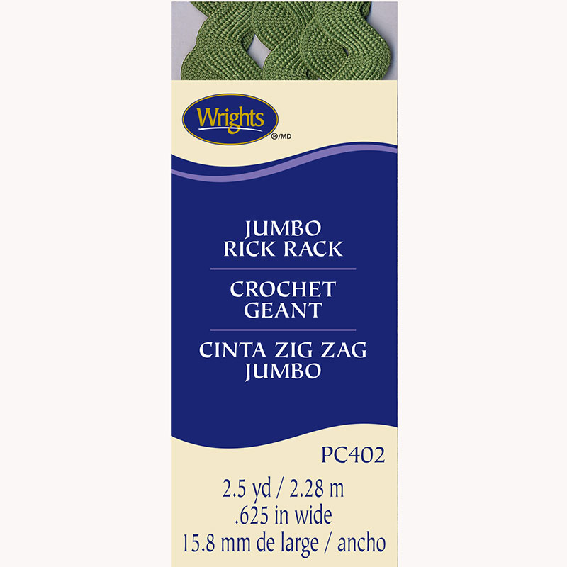 Jumbo Rick Rack Leaf Green