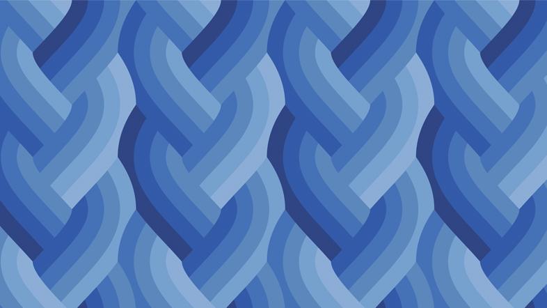 Echo Braid Royal Blue - Quilt Fabric