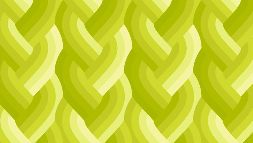 Echo Braid Acid Green - Quilt Fabric