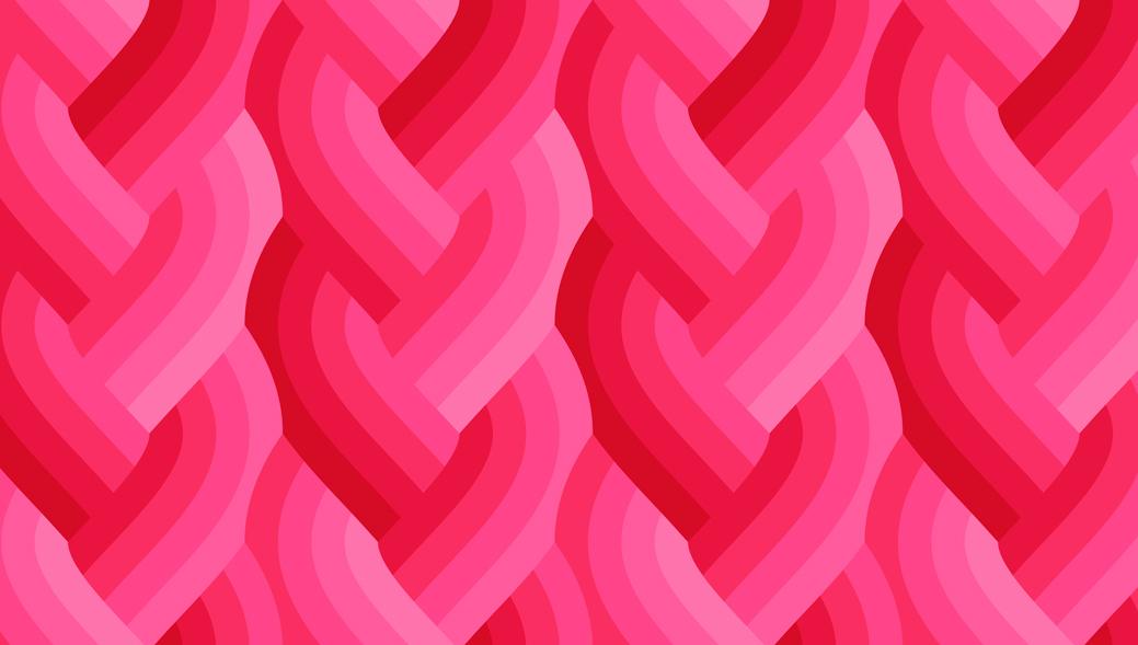 Echo Braid Dark Pink - Quilt Fabric