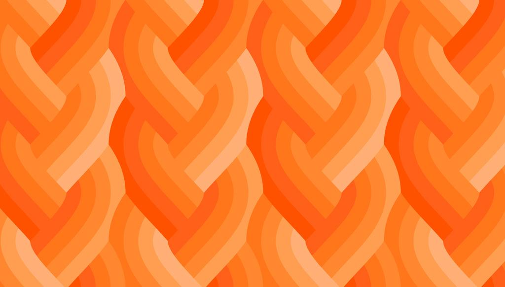 Echo Braid Orange - Quilt Fabric