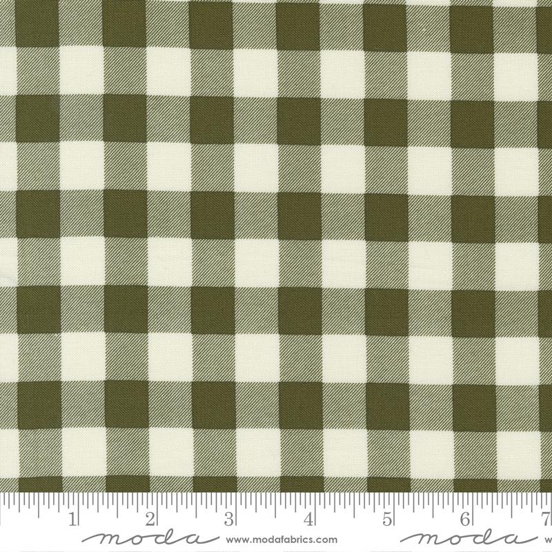 Evermore Fern - Picnic Gingham Checks and Plaids - Fabric