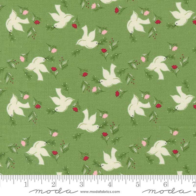 Once Upon Christmas Birds - Mistletoe - Quilt Fabric