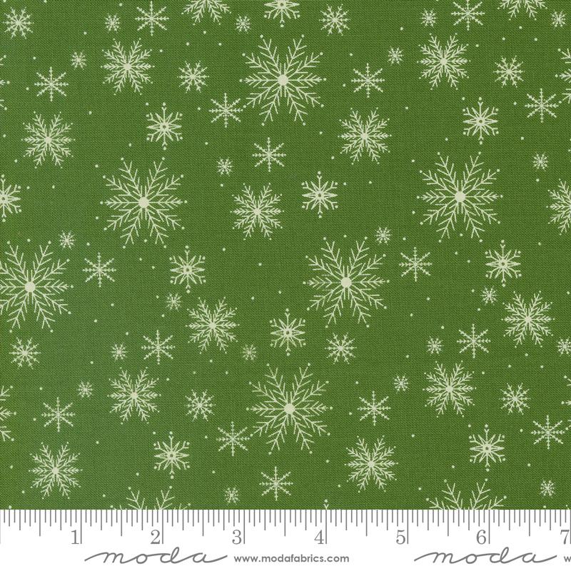 Once Upon Christmas Snowflake - Evergreen - Quilt Fabric