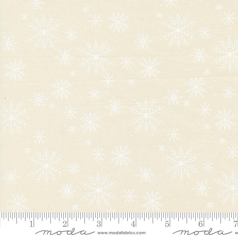 Once Upon Christmas Snowflake - Snow White - Quilt Fabric