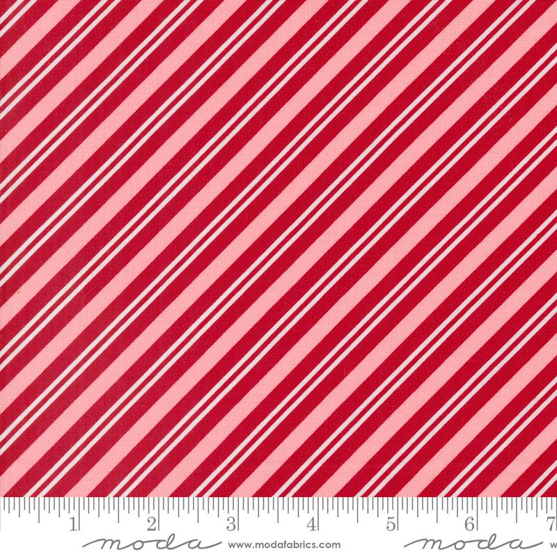 Once Upon Christmas Stripes - Red - Quilt Fabric