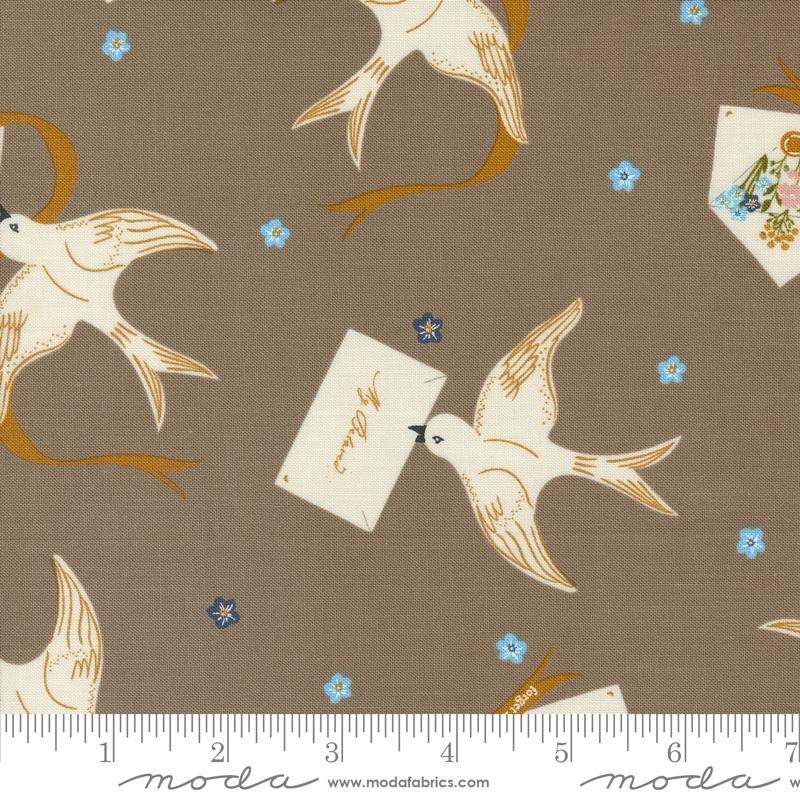 Enchantment Birds - Teak - Quilt Fabric