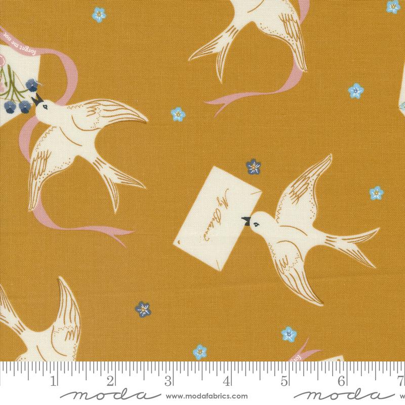 Enchantment Birds - Caramel - Quilt Fabric