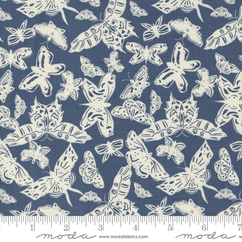 Enchantment Butterfly - Indigo - Quilt Fabric