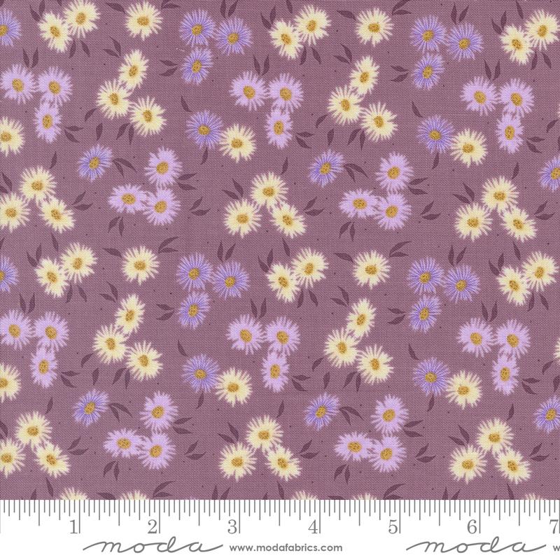 Seaglass Summer Asters - Beach Plum - Quilt Fabric