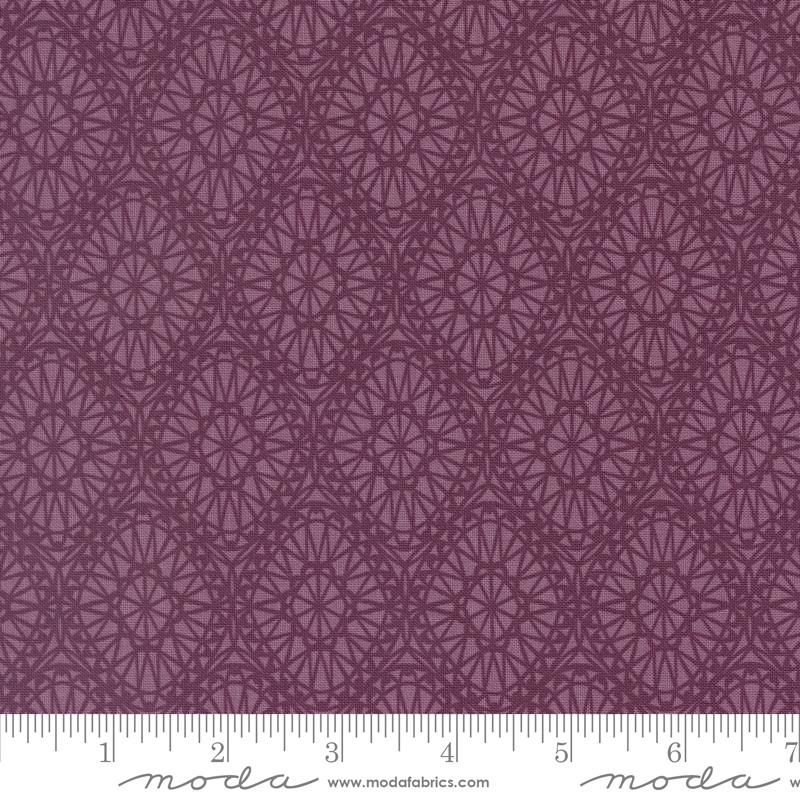 Seaglass Summer Damask - Beach Plum - Quilt Fabric