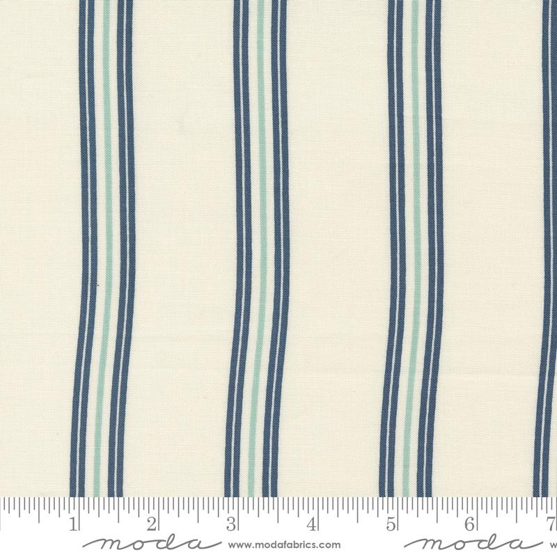 Seaglass Summer Stripes - Oyster - Quilt Fabric