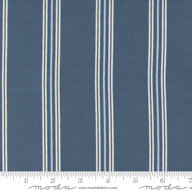 Seaglass Summer Stripes - Indigo Sea - Quilt Fabric