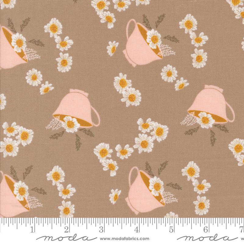 Frivolity Pots Mushroom - Quilt Fabric