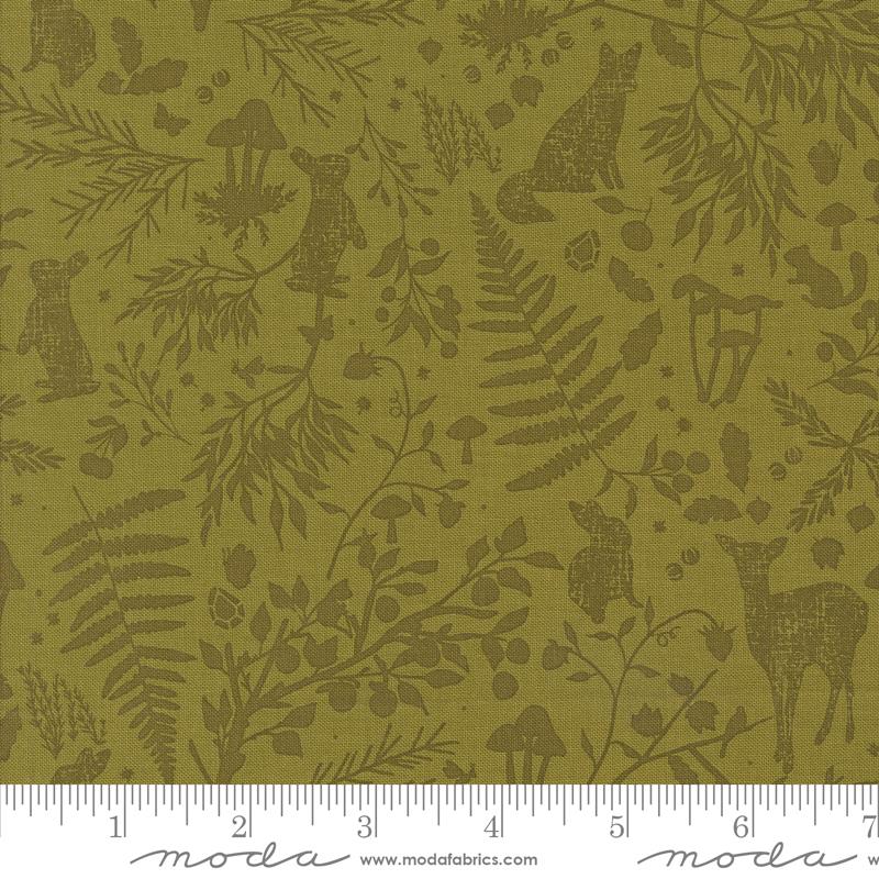 Frivolity Wildlife Lichen - Quilt Fabric