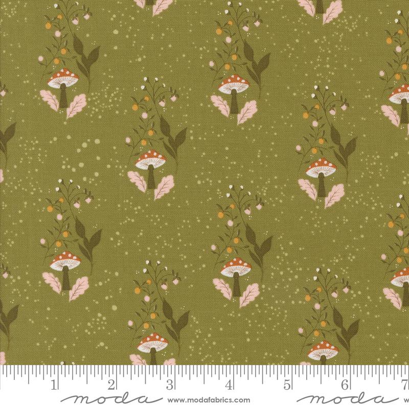 Frivolity Mushroom Lichen - Quilt Fabric