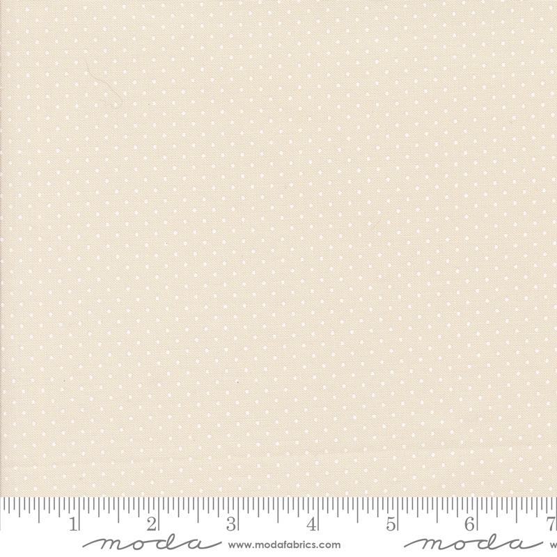 Frivolity Polka Porcelain White - Quilt Fabric
