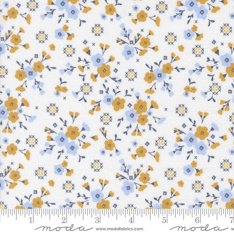 Sun Drenched Flower Cloud - Quilt Fabric
