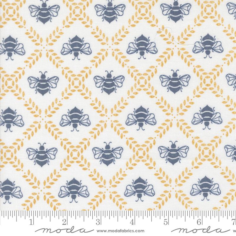 Sun Drenched Bee Cloud - Quilt Fabric