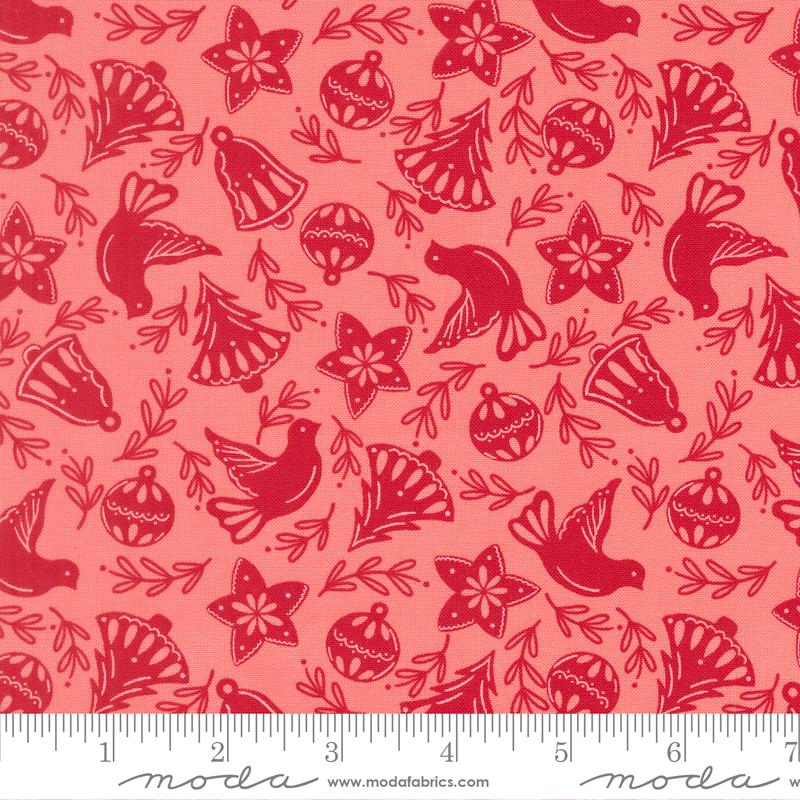 Merrily On High Dove Blush - Quilt Fabric