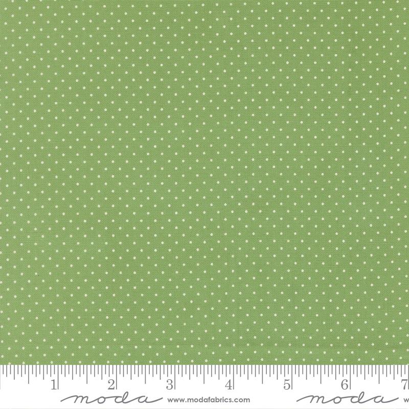 Merrily On High Dotted Evergreen - Quilt Fabric
