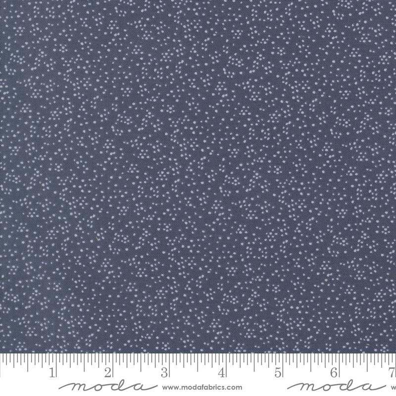 Wildbriar Dots Maine Blueberry - Quilt Fabric, zoomed in. Select this picture to zoom back out.