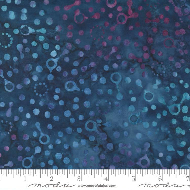 Bossa Nova Batiks Space Blue 2 - Quilt Fabric
