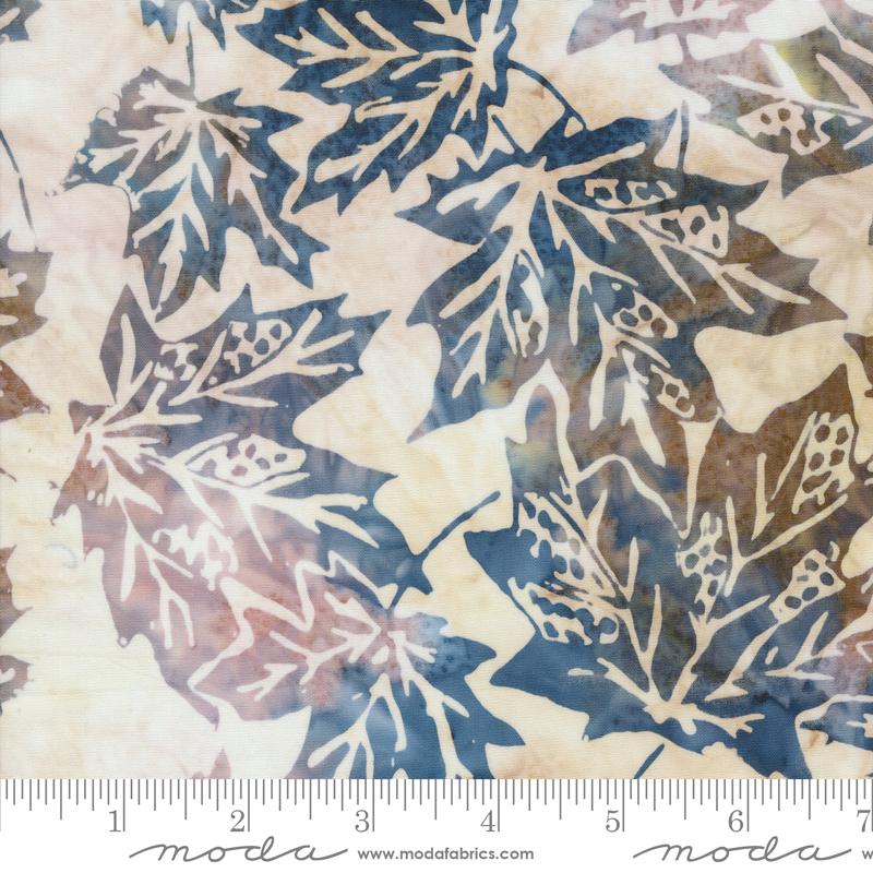 Blue Ridge Batiks Leaf - Misty - Quilt Fabric