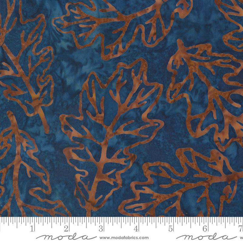 Blue Ridge Batiks Leaf - Dusk - Quilt Fabric