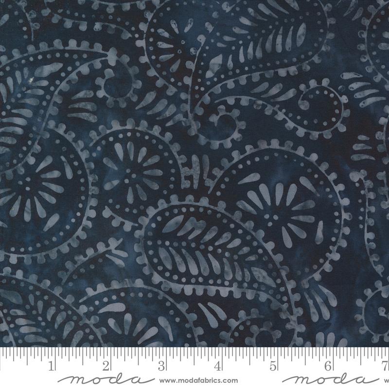 Blue Ridge Batiks Paisley - Midnight - Quilt Fabric