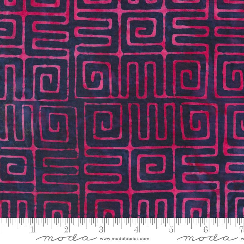 Berrylicious Batiks Geometric - Plum - Quilt Fabric