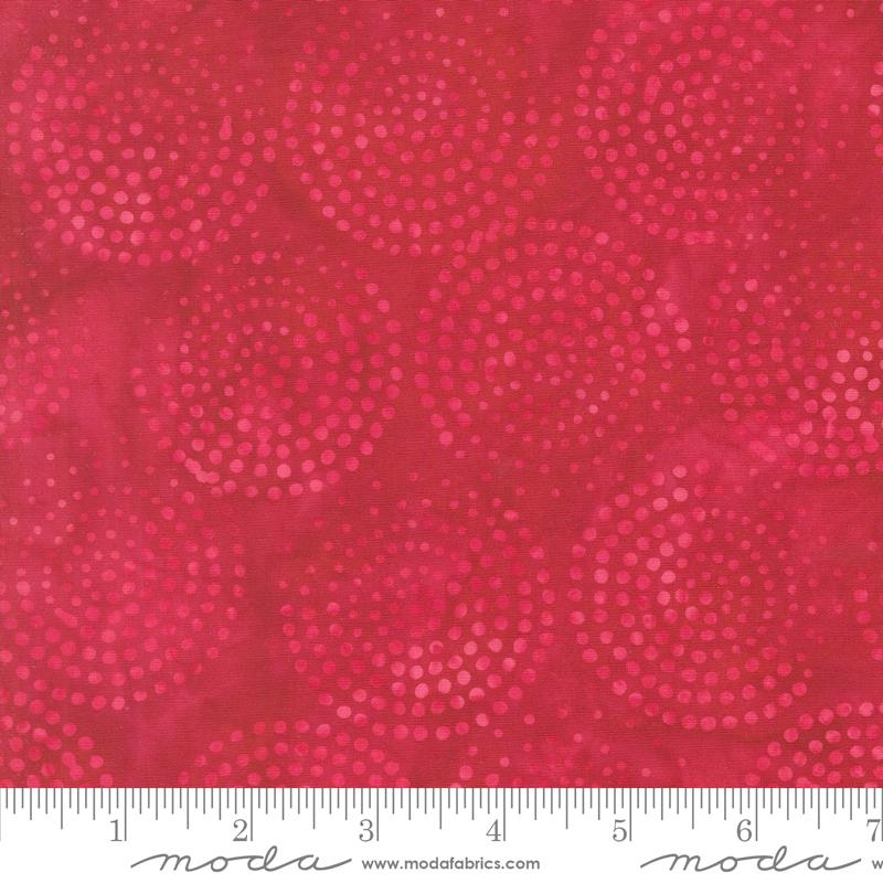 Echo Batiks Crimson Swirl - Quilt Fabric