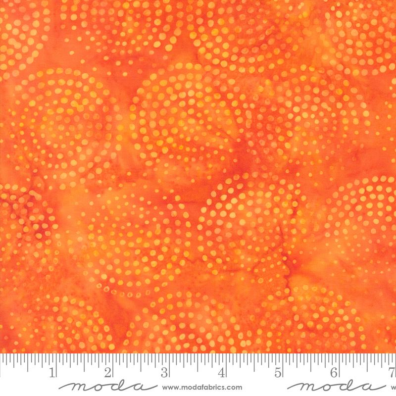 Echo Batiks Tangerine Swirl - Quilt Fabric