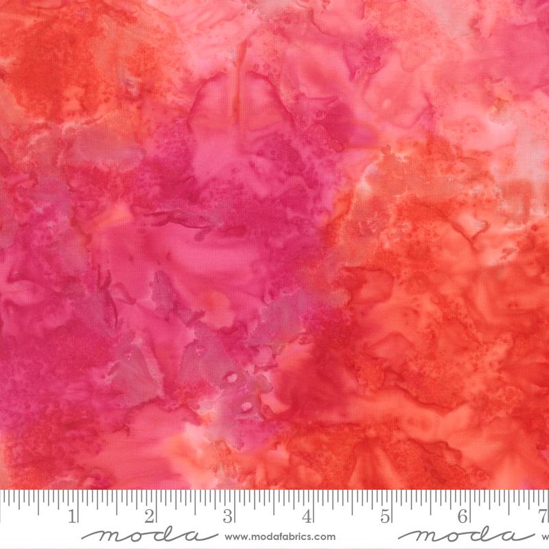 Sunburst Batiks Flamingo - Quilt Fabric
