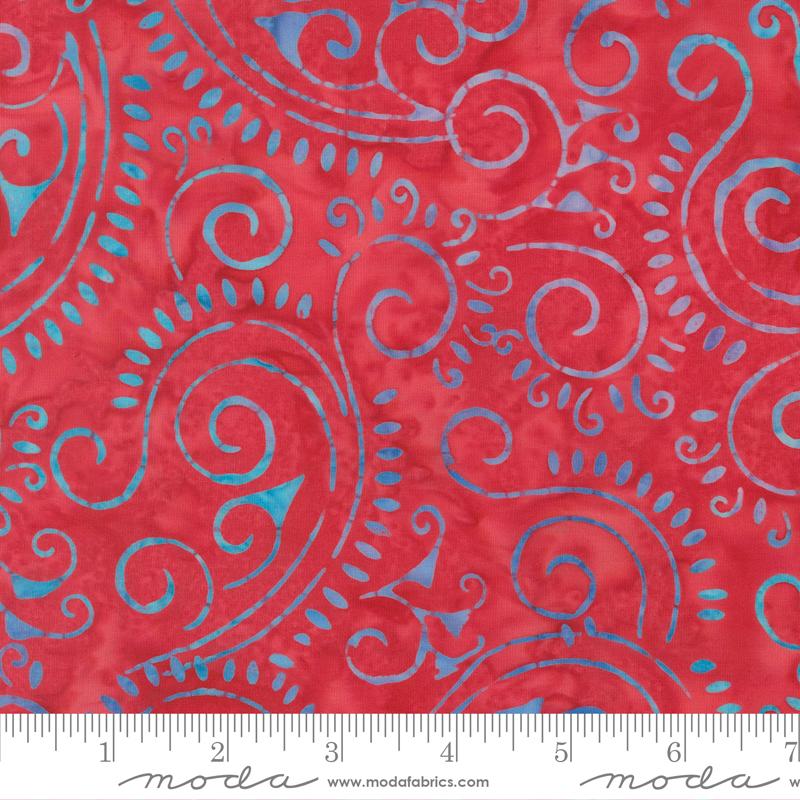 Sunburst Batiks Raspberry - Quilt Fabric