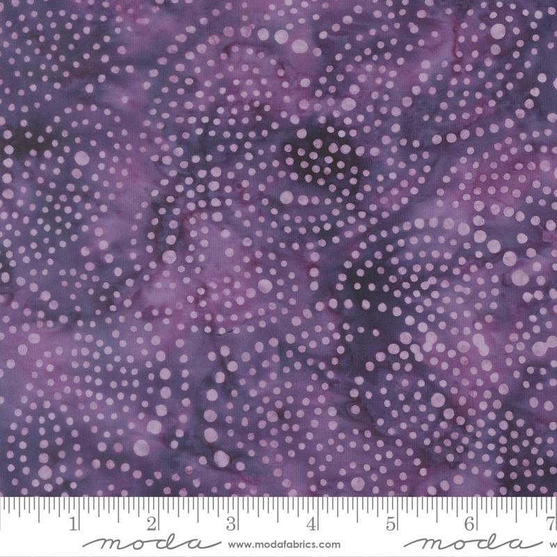 Mermaid Batiks Dots Amethyst - Quilt Fabric
