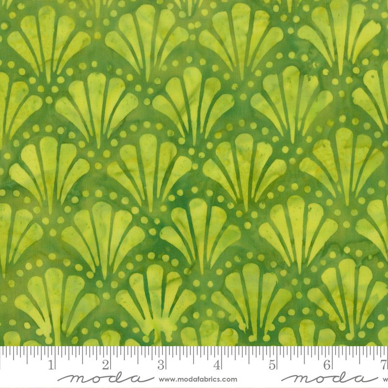 Mermaid Batiks Shell Seaweed - Quilt Fabric