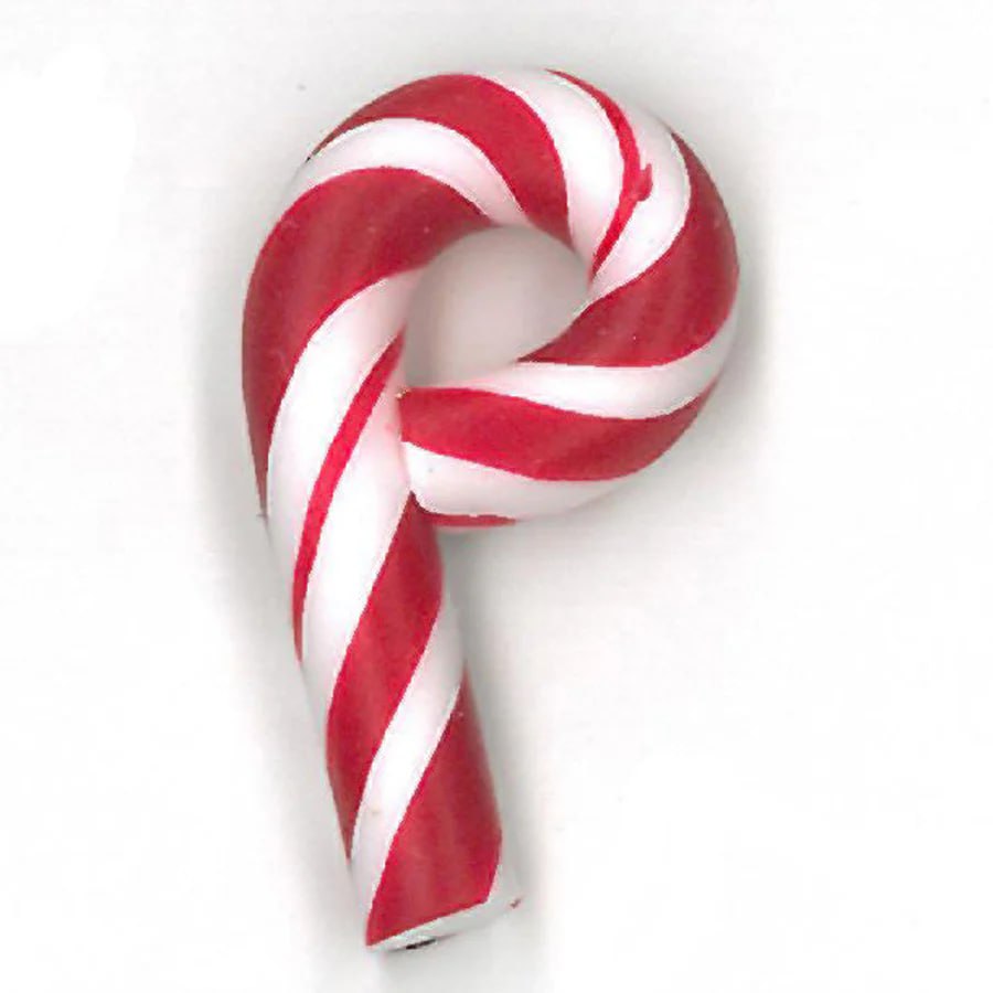 Small Candy Cane - Button