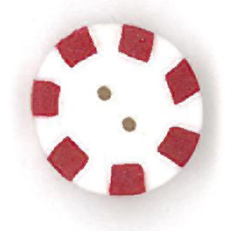Small Red Peppermint - Button