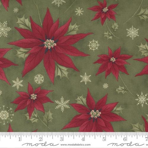 Poinsettia Plaza Holly - Quilt Fabric