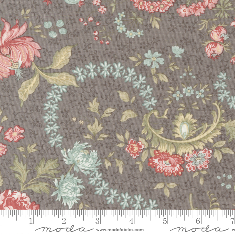 Bliss Flourish Pebble - Quilt Fabric
