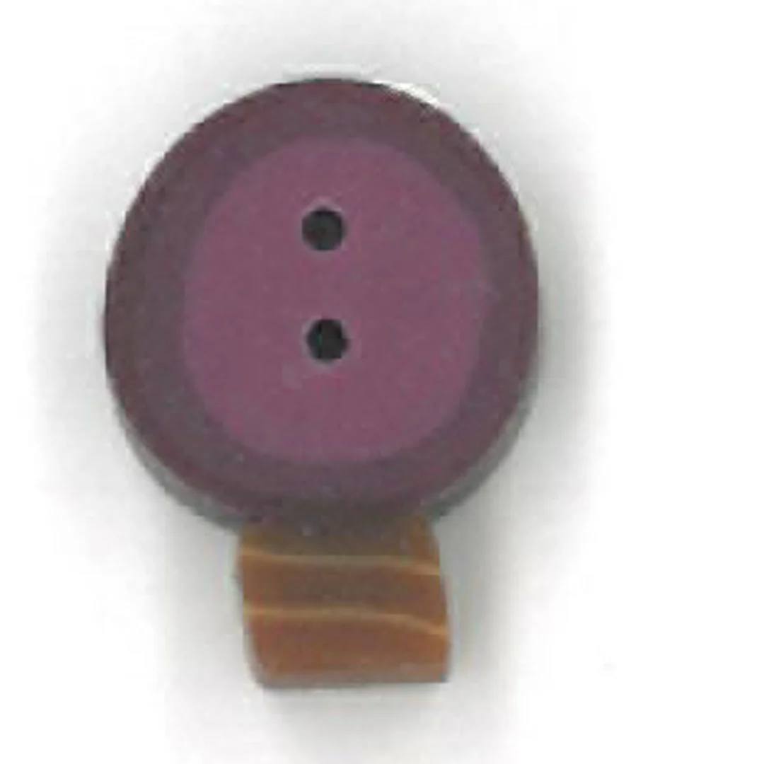 Tiny Plum Bulb - Button