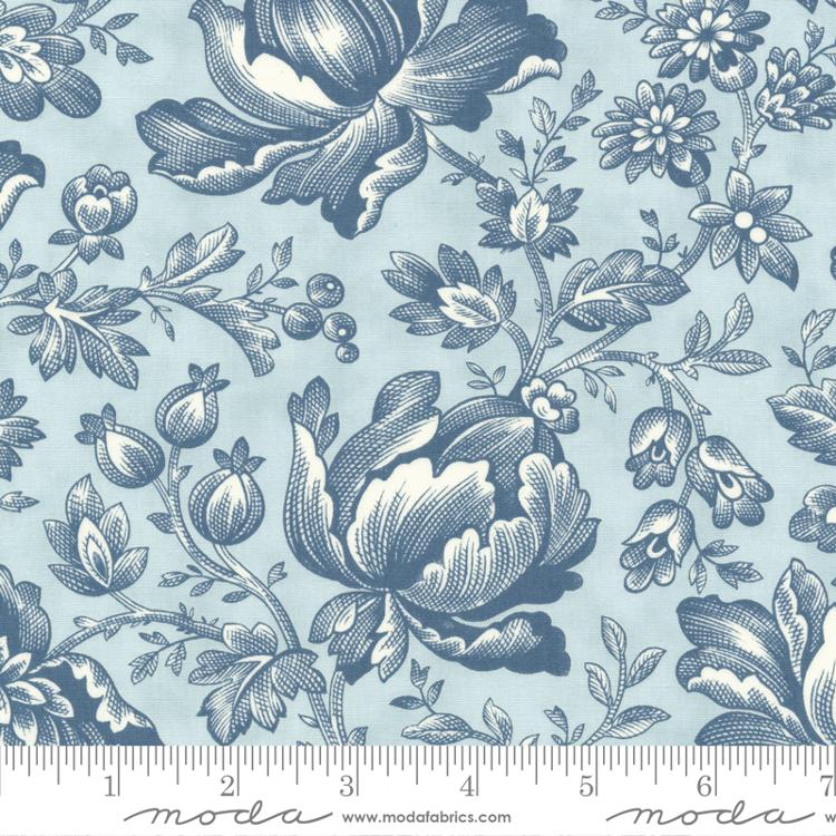 Cascade Sky - Romantic Toile - Quilt Fabric
