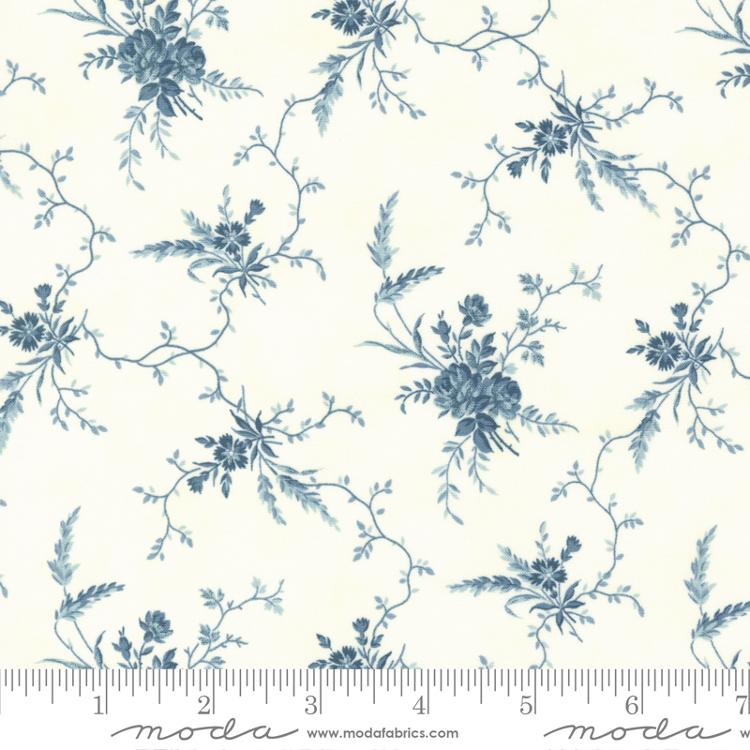 Cascade Cloud - Budding Vines Florals - Quilt Fabric