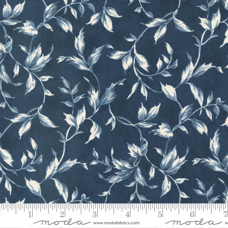 Cascade Midnight - Serenity Blenders Leaf - Quilt Fabric